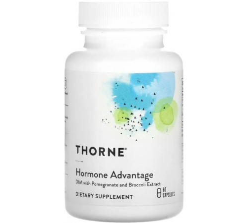 Диіндолілметан з екстрактом граната та броколі, Hormone Advantage, Thorne, 60 капсул Bio