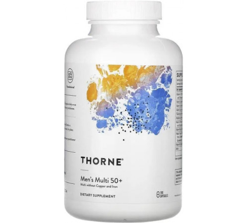 Мультивітаміни для чоловіків 50+ Thorne Men’s Multi 50+ 180 капс
