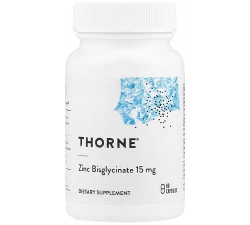 Бисглицинат цинка для иммунитета Thorne  Zinc Bisglycinate 15 мг 60 капс
