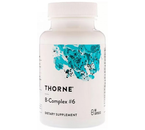 Комплекс витаминов группы В Thorne B-Complex # 6 60 капсул