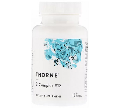 Комплекс вітамінів групи В Thorne  B-Complex #12 60 капсул