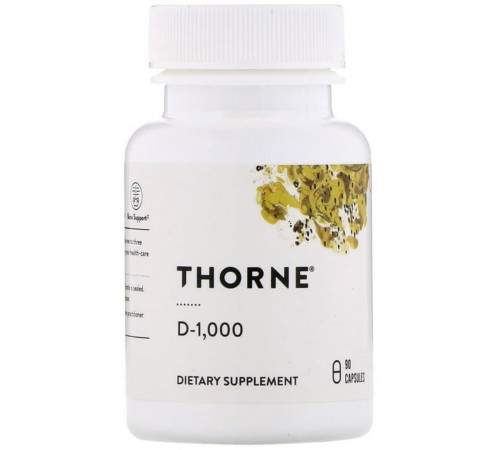 Витамин Д3 1000 МЕ Thorne Vitamin D 90 капс