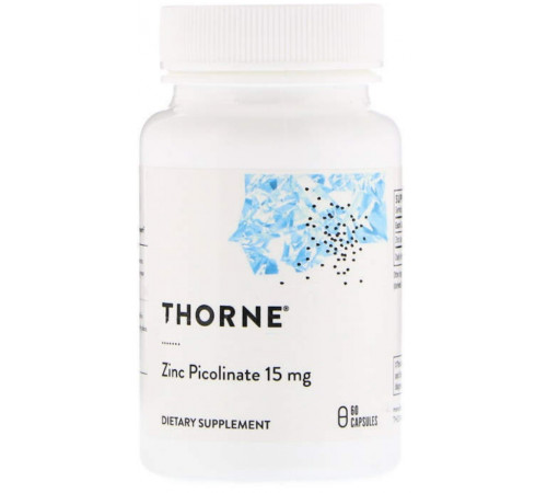 Цинк Пиколинат 15мг Thorne Zinc Picolinate 60 капс