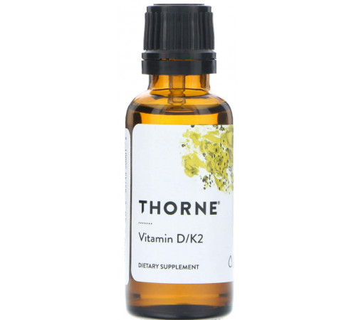 Вітамін Д3 та К2 Thorne Vitamin D/K2 30 мл