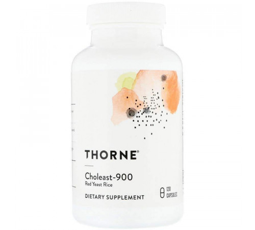 Красный дрожжевой рис Thorne Choleast-900 120 капсул
