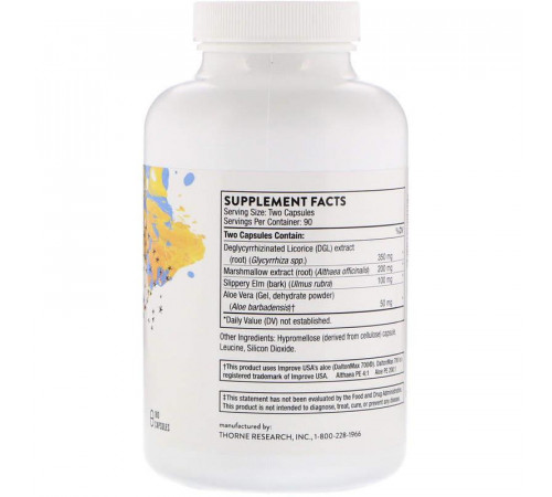 Підтримка роботи шлунку Thorne GI-Relief 180 кап