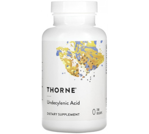Ундециленова кислота Thorne Undecylenic Acid 250 желатинових капсул