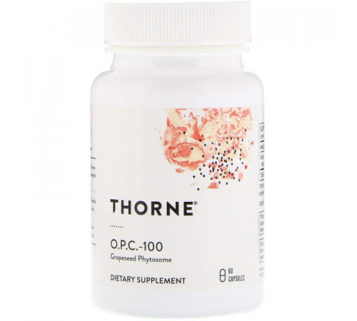 Екстракт виноградних кісточок Thorne O.P.C.-100 60 капсул