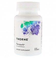 Залізо Thorne Ferrasorb 60 капсул
