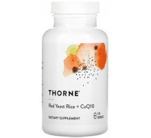 Красный дрожжевой рис с коэнзимом Thorne Red Yeast Rice + CoQ10 120 капсул