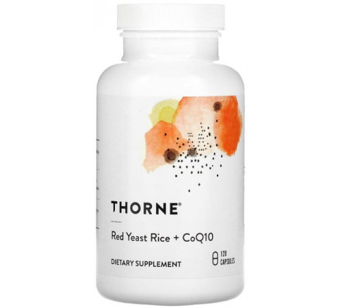 Червоний дріжджовий рис з коензимом Thorne Red Yeast Rice + CoQ10 120 капсул