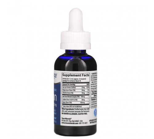 Ионное железо Trace Minerals Research Ionic Iron 22 мг 59 мл