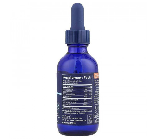 Ионный цинк Trace Minerals Research Ionic Zinc 59 мл