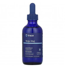 Ионный магний с минералами Trace Minerals Research Mega-Mag 400 мг 118 мл