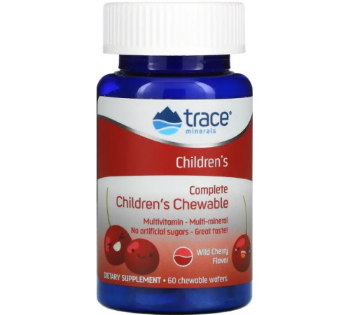 Мультивитамины для детей Trace Minerals Complete Multi Children's 60 жув таб вишня