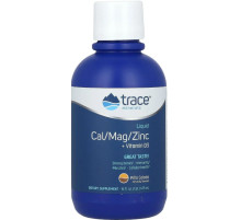 Жидкий кальций магний цинк для костей Trace Minerals Research Cal/Mag/Zinc 473 мл Пина Колада