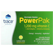 Електроліти Trace Minerals ResearchElectrolyte Stamina PowerPak 30 пак лимон-лайм