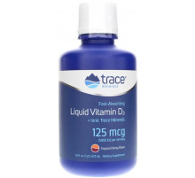 Рідкий вітамін Д3 Trace Minerals Research  Liquid Vitamin D3 5000 МЕ 473 мл вишня