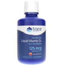 Жидкий витамин Д3 Trace Minerals Research  Liquid Vitamin D3 5000 МЕ 473 мл вишня