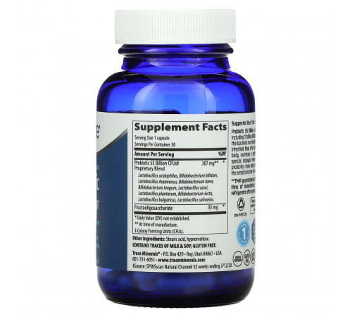 Пробіотики Trace Minerals Research Probiotic 30 капс