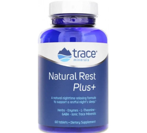 Для улучшения сна Trace Minerals Research NaturalRest Plus+ 60 таб