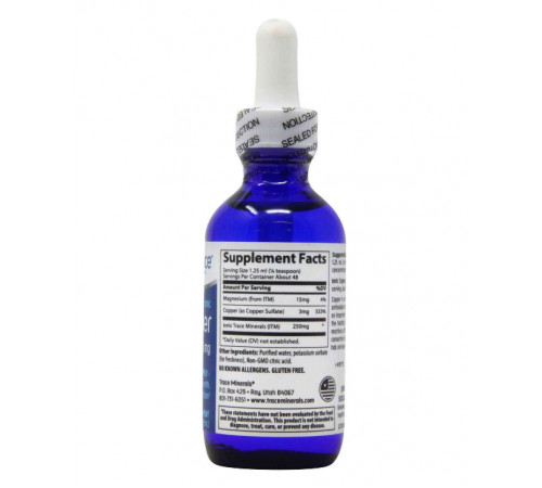 Іонна мідь Trace Minerals Research  Liquid Ionic Copper 3 мг 59 мл