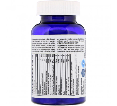 Кето-электролитные таблетки Trace Minerals Research Keto Electrolyte Tablets 90 таб