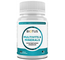 Мультивітаміни та мінерали Biotus Multivits & Minerals 30 капс