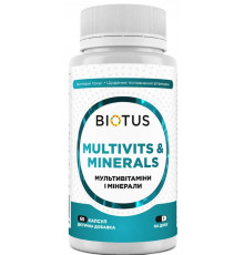 Мультивітаміни та мінерали Biotus Multivits & Minerals 60 капс