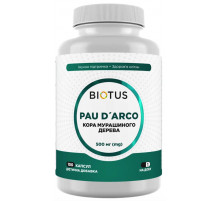 По д'арко (кора мурашиного дерева) Biotus Pau D'Arco 500 мг 100 капс