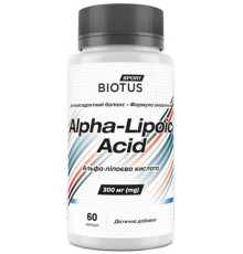 Альфа-ліпоєва кислота Biotus  Alpha Lipoic Acid 60 капс