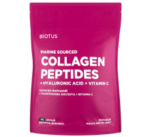 Колаген морський + гіалуронова кислота + вітамін C Biotus Marine Sourced Collagen Peptides + Hyaluronic Acid + Vitamin C 206 г