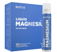 Магній цитрат Biotus Magnesium Liquid 10 флаконів по 20 мл вишня