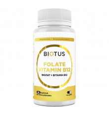 Фолат и Витамин В12 Biotus Folate Vitamin 12 60 капс