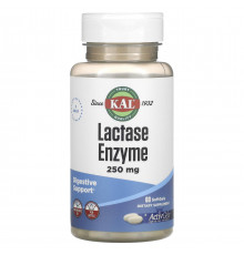 Фермент лактази KAL  Lactase Enzyme 250 мг 60 капс