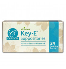 Свічки з вітаміном Е Carlson Key &bullʼE Suppositories 24 шт