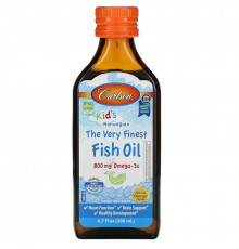 Омега 3 для дітей Carlson Fish Oil 200 мл апельсин