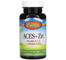 Вітаміни А, С, Е плюс цинк Carlson  Aces + Zn 60 капс