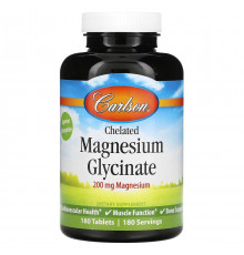 Магній гліцинат Carlson Chelated Magnesium 180 таб