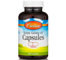 Желатинова капсула № 2 Carlson Small #2 Empty Caps 200 капс