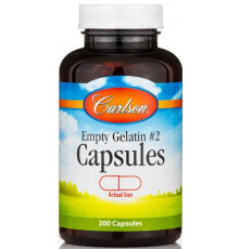 Желатинова капсула № 2 Carlson Small #2 Empty Caps 200 капс