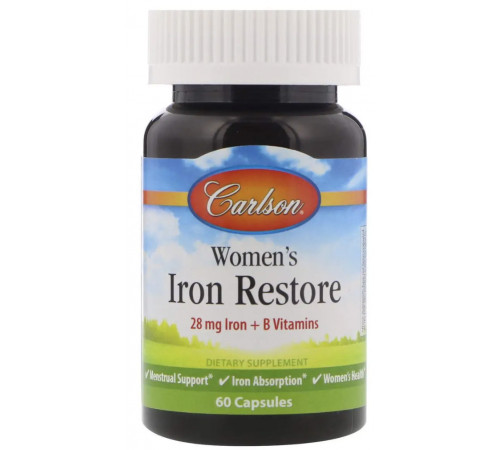 Залізо для жінок Carlson Womenʼs Iron Restore 60 кап