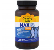 Мультивитамины для мужчин без железа Country Life Multivitamin & Mineral 120 таб