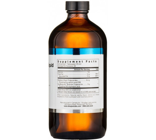 MCT/Бутират-тригліцерид Douglas Laboratories MCT/Butyrate with SunButyratе 460 мл