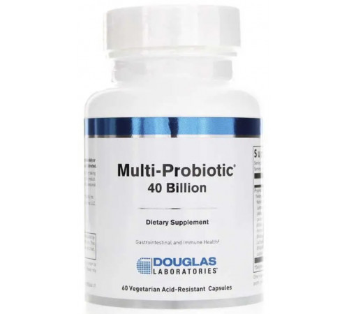 Підтримка кишкової флори Douglas Laboratories Multi-Probiotic 40 млрд КУО 60 вег капс