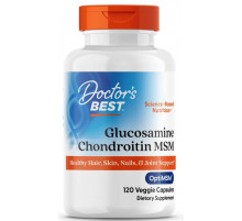 Глюкозамін хондроїтин з OptiMSM Doctorʼs Best Glucosamine Chondroitin MSM 120 вег капс