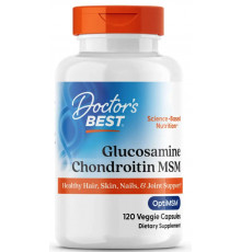 Глюкозамін хондроїтин з OptiMSM Doctorʼs Best Glucosamine Chondroitin MSM 120 вег капс