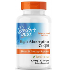 Коензим Q10 з біоперіном Doctor's Best CoQ10 with BioPerine 100 мг 60 гел капс