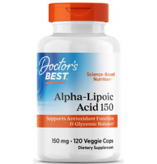 Альфа-ліпоєва кислота Doctorʼs Best Alpha Lipoic Acid 150 мг 120 вег капс