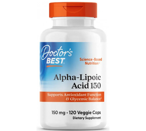 Альфа-ліпоєва кислота Doctorʼs Best Alpha Lipoic Acid 150 мг 120 вег капс